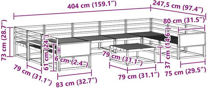 Produktbild vidaXL Outdoor-Sofagarnitur