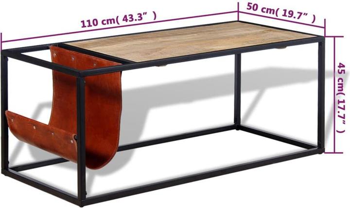 Immagine prodotto vidaXL Couchtisch (110 x 50 x 45 cm)