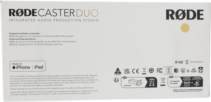 Actual product image RØDE RodeCaster Duo (Studio- and Livemixer)