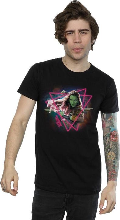 Image du produit - T-shirt GUARDIANS OF THE GALAXY NEON GAMORA - Homme (M)