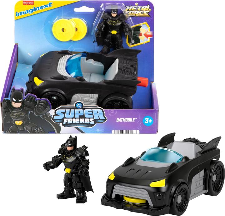 Fisher-Price Imaginext DC Super Friends Metal Force Batmobile Toy