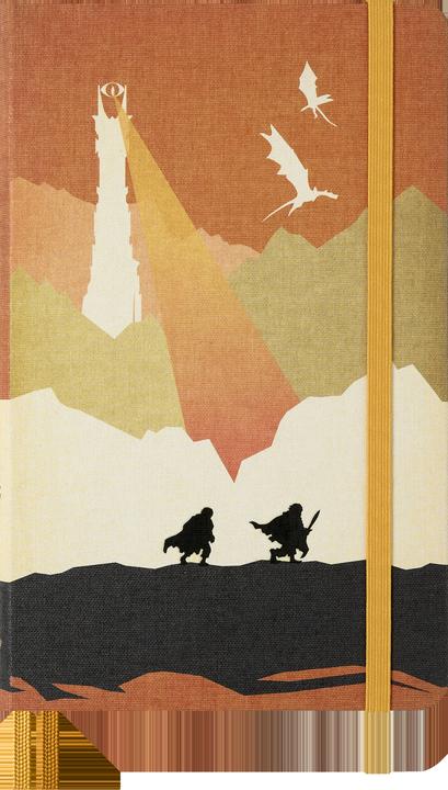 Moleskine Der Herr der Ringe Notizbuch Frodo Sam limitierte Ausgabe, L/A5, blanko, fester Einba (A5, Plain, Hardcover)