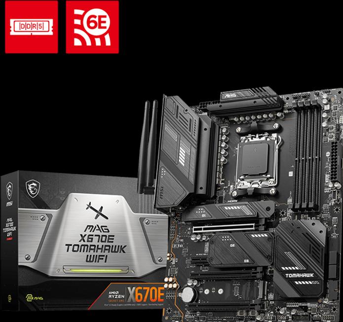 Image du produit MSI MAG X670E TOMAHAWK WIFI (AM5, AMD X670E, ATX)