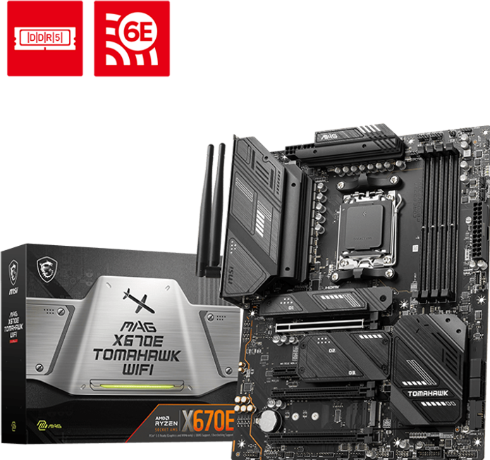 Immagine prodotto MSI MAG X670E TOMAHAWK WIFI (AM5, AMD X670E, ATX)
