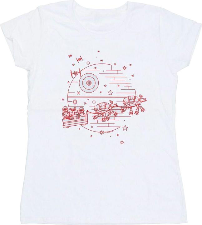 Immagine prodotto Star Wars Death Star Sleigh Maglietta Donna (S)