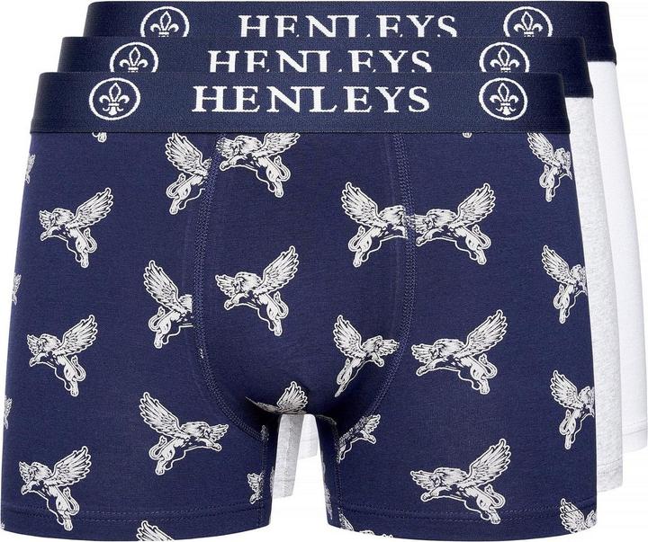 Immagine prodotto Henleys Lionwing Boxer Design Assortiti Uomo Misura Confezione 3 (XL, confezione da 3)