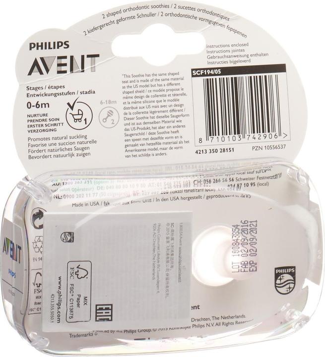 Actual product image Philips Avent Soothie (2 x, 3 - 6 M.)