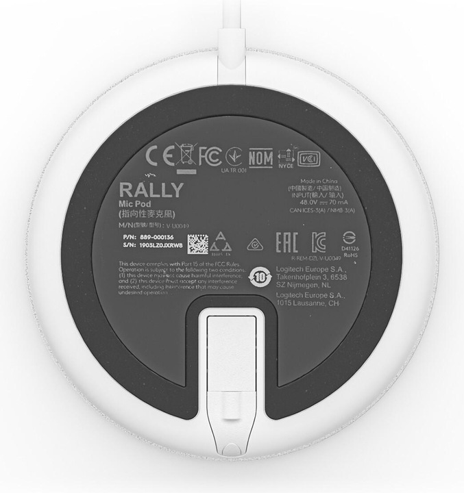 Produktbild Logitech Rally Mic Pod Erweiterungsmikrofon