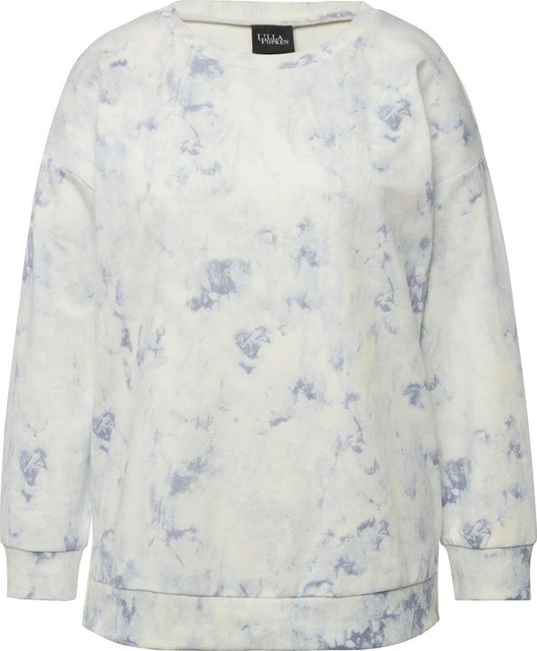 Produktbild Ulla Popken Sweatshirt, Batikdruck, Oversized, Rundhals, Langarm (42, 44)