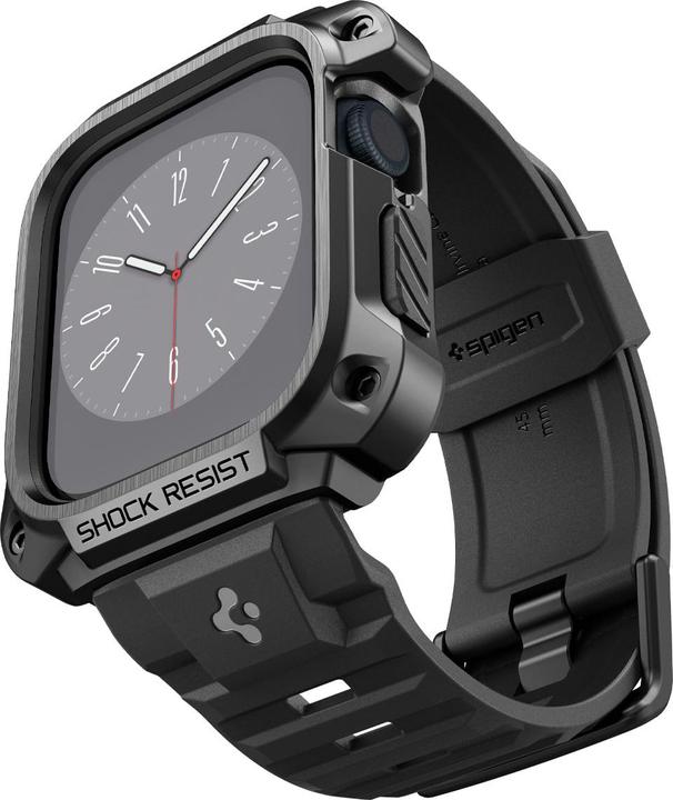 Actual product image Spigen Tough Armor PRO Apple Watch 7/8 45mm czarny/metal black ACS05237
