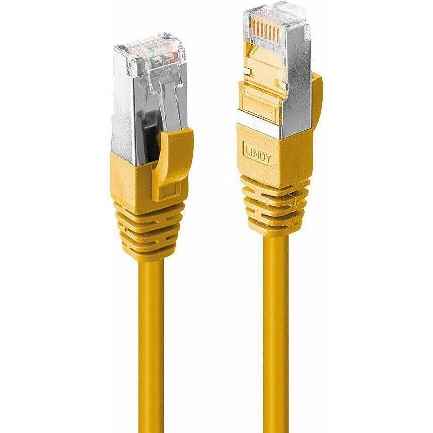 Lindy 15m Cat.6A S/FTP LSZH Netzwerkkabel Gelb (S/FTP, CAT6a, 15 m), Netzwerkkabel