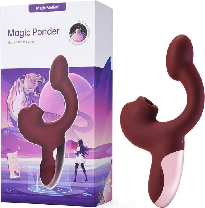Actual product image Magic Motion – Magic Ponder Vibrator with Lick & G-Spot Function – Red