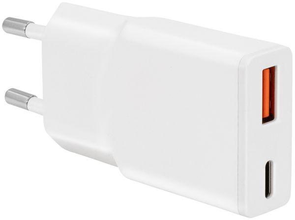 Produktbild Maxtrack USB-C/USB-A Fast Charger (30 W)