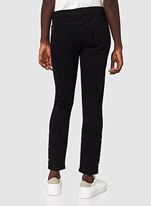 Actual product image 7 For All Mankind Dames The Skinny Crop Slim Illusion Fame with Chains On Hem Jeans (W29/L30)