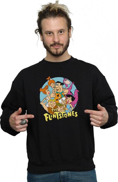 Produktbild The Flintstones Group Circle Sweatshirt (M)