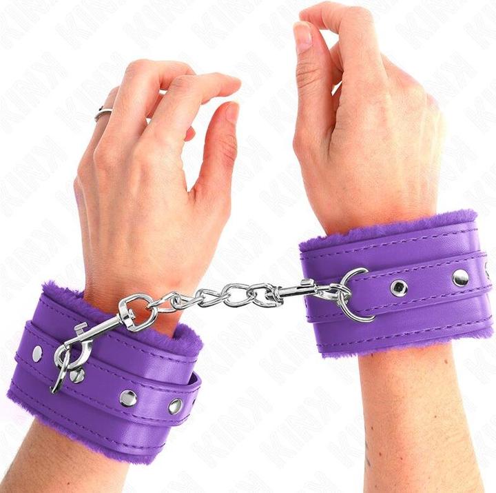 Image du produit Kink Femmes De Poignets En Peleine Lilas Avec Boucles Lilas Réglables 17-29 cm X 6 cm