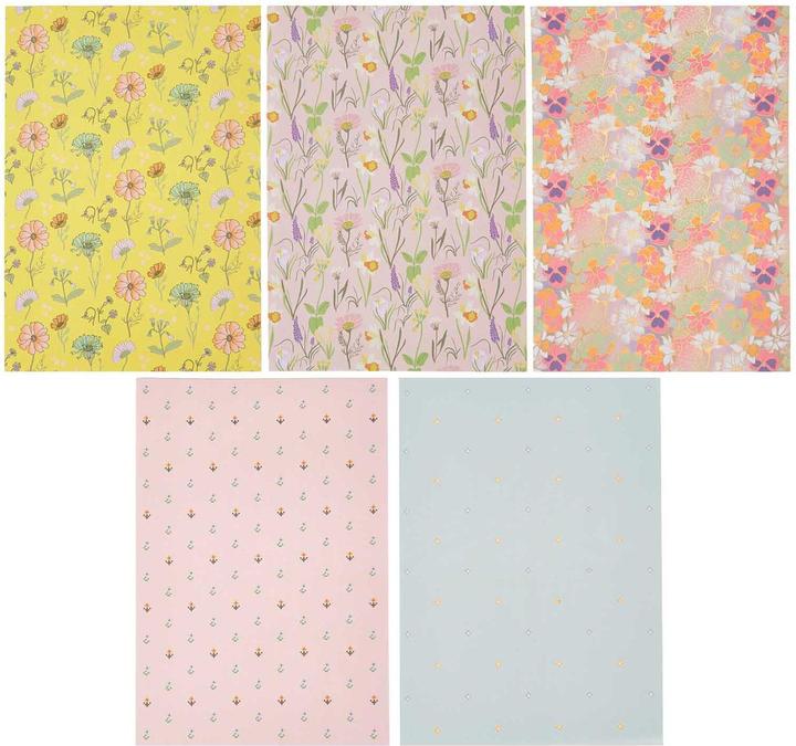 Produktbild Rico Design Bastelpapier-Block "Flower Power" (270 g/m², 24x)