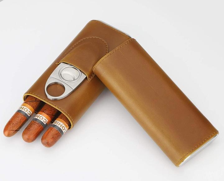 Actual product image TCR Leather Cigar Case