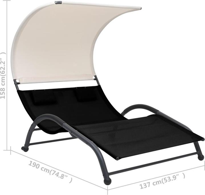 Immagine prodotto vidaXL Sonnenliege (190 cm)