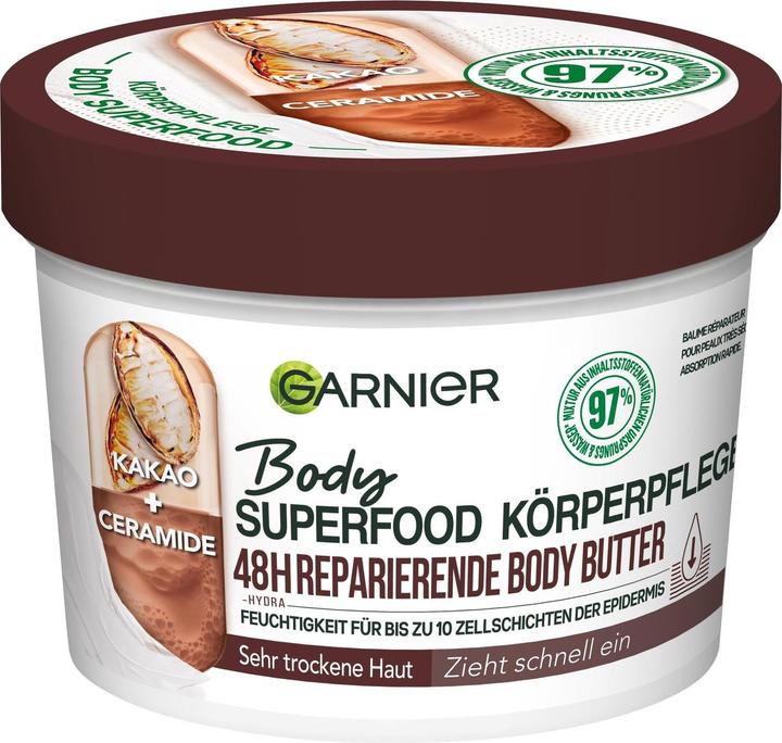 Produktbild Garnier Nourishing Body Butter With Cocoa And Ceramide, 380 Ml (Körpercreme, 380 ml)