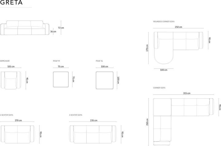 Actual product image Micadoni Greta (2 person sofa)