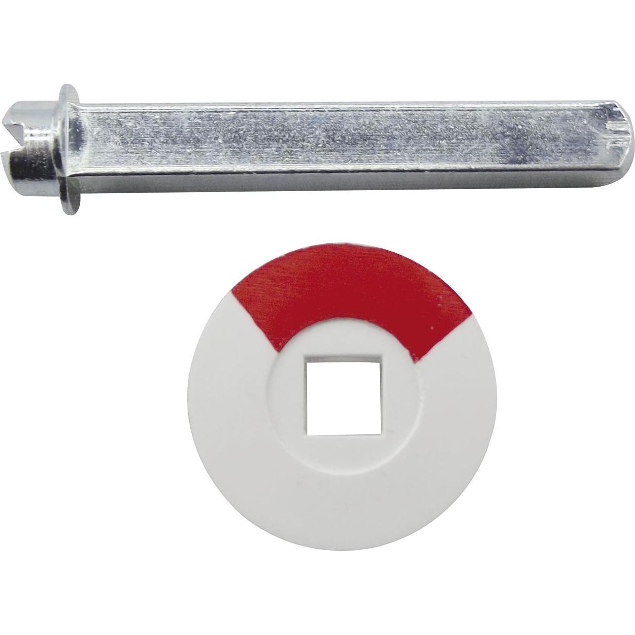 Grundmann, Türgriff + Fenstergriff, Notöffner für WC,-Langschilder und Rosetten, 60mm, Stahl verzinkt, 1 Stk (Türschild)