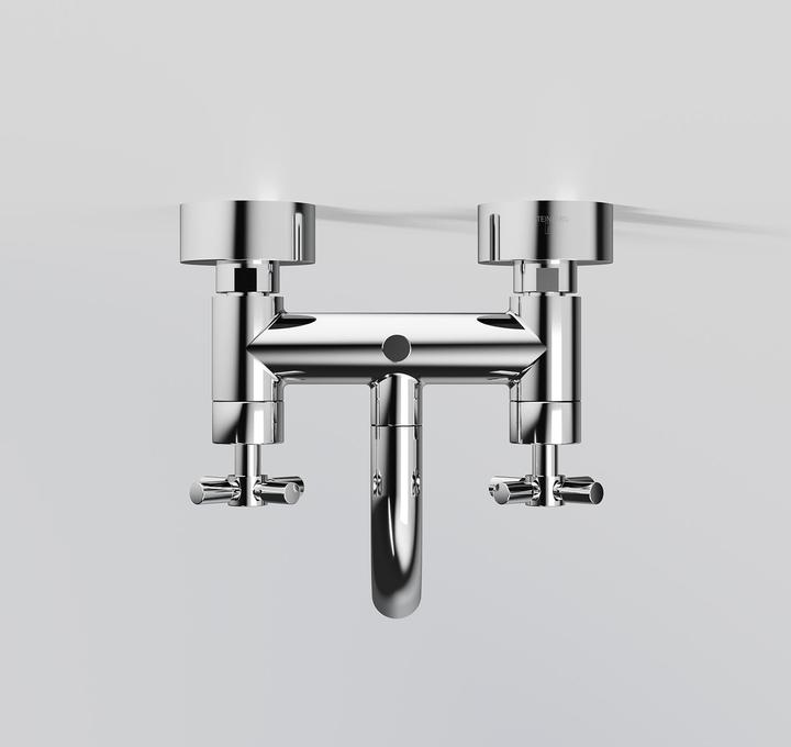 Actual product image Steinberg 250 series bath faucet, surface mounting, two-handle, 2 consumers, projection 203mm, 25011