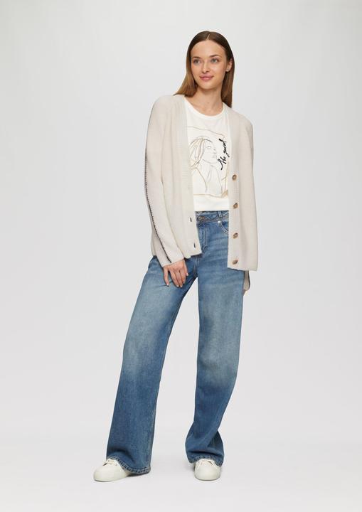 Immagine prodotto S.Oliver Strickjacke Strickjacke aus Wollmix mit Kontrast-Details (48)