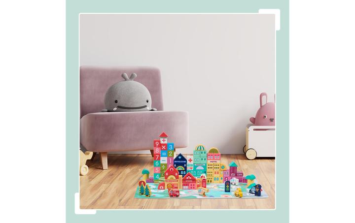 Produktbild Relaxdays Holzbausteine-Set