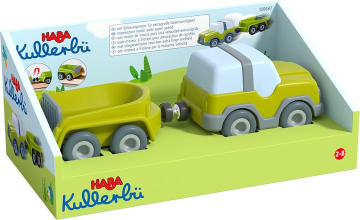Produktbild Haba Kullerbü Knikkerbaan - Terreinwagen met aanhanger