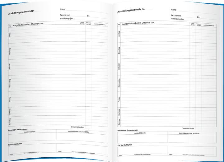 Produktbild Herlitz Formularbuch "Ausbildungsnachweis", DIN A4, 28 Blatt (28 x)