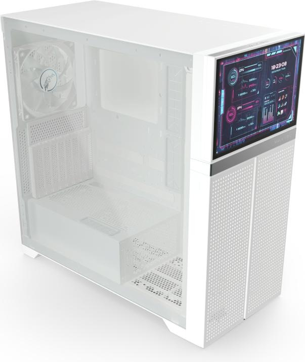 Productafbeelding Valkyrie VK02 LCD Wit (Mini-ITX, ATX, ITX, mATX)