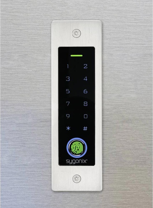 Produktbild Sygonix SY-5231014 Fingerprint/RFID Zugangssystem Unterputz 12 V/DC, 18 V/DC IP (Fingerabdruck, Schlüsselkarte)