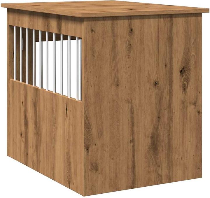 Actual product image vidaXL Dog cage in furniture style Artisan oak 55x75x65 cm wood-based material