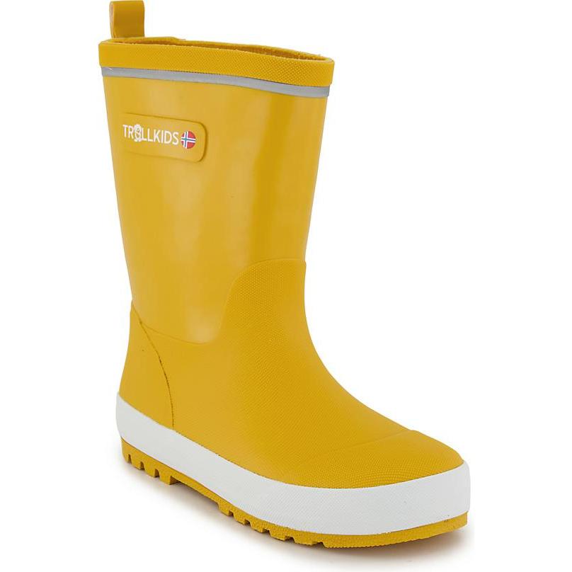 Trollkids, Unisex, Gummistiefel, Lysefjord Rubber Schuhe, Gelb, (28)