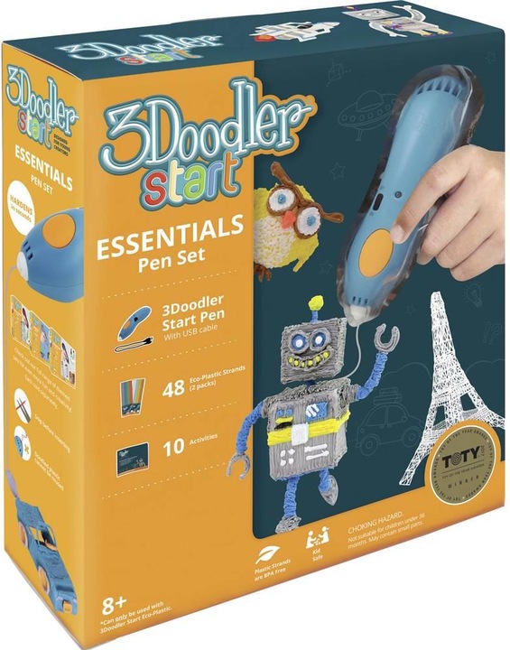 Immagine prodotto 3Doodler Start PLUS 3D PRINTING PEN SPLUS penna 3D 0,77 mm Turchese, Giallo