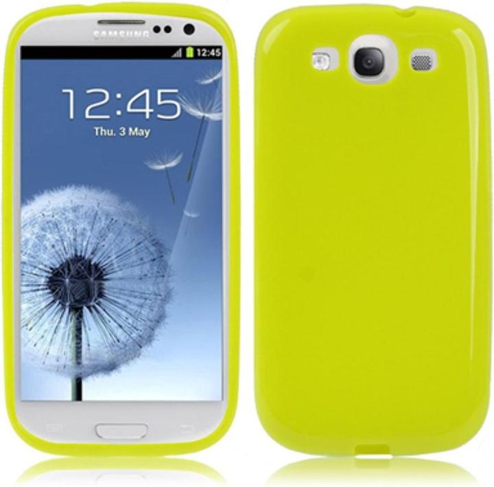 Produktbild König Design Schutzhülle TPU Case für Handy Samsung I9300 Galaxy S3 leuchtgrün
