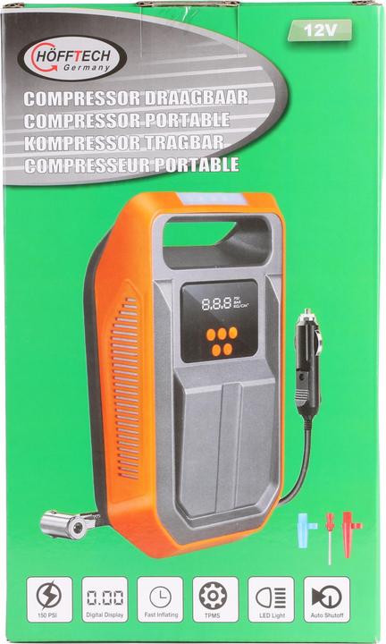 Actual product image ProPlus Compressor 12V 150 psi + accessories portable (0.00 bar, 0 l)