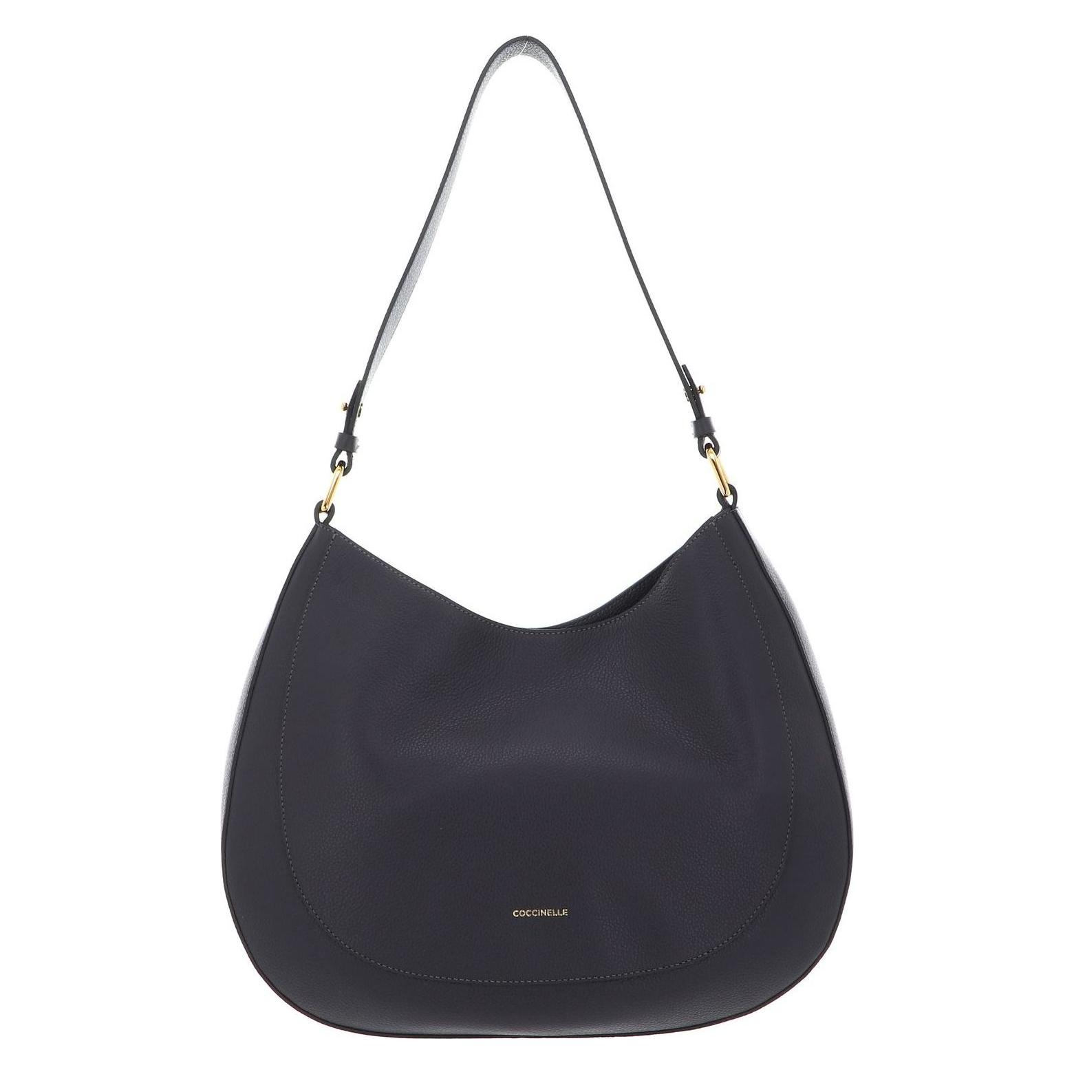 Coccinelle, Damen, Handtasche, Sole Handbag Bottalatino Leather, Grau
