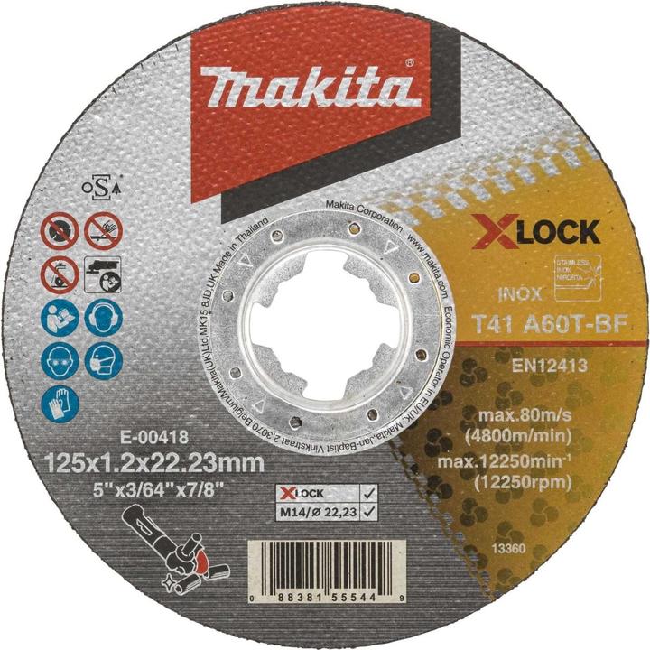 Immagine prodotto Makita Disco da taglio 125x1,2mm INOX