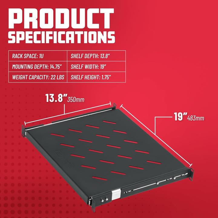 Produktbild Gator GRW-SHELF1SLD (19" Rack)