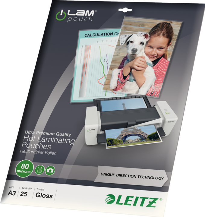 Productafbeelding Leitz Lamineerfilm (A3, 25 Stuk, 80 µm)