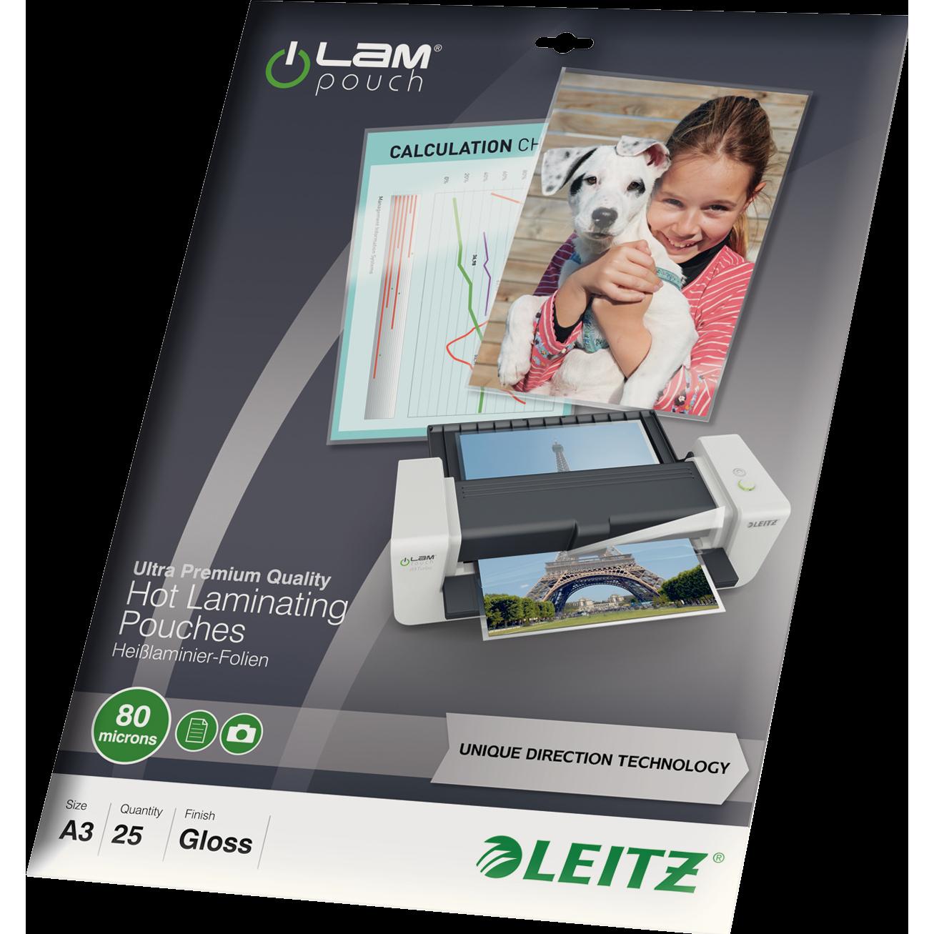 Leitz, Laminierfolie, Laminierfolie (A3, 25 Stück, 80 µm)