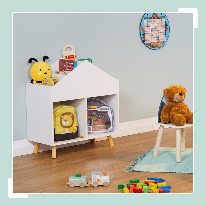 Actual product image Relaxdays Kinderregal Hausform