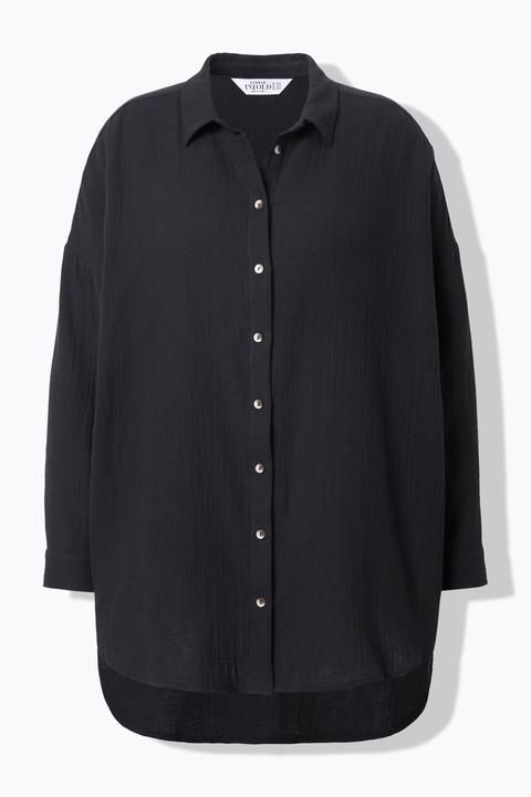 Immagine prodotto Studio Untold Blusa di mussola dal taglio oversize con collo da camicia e maniche lunghe (46, 48)