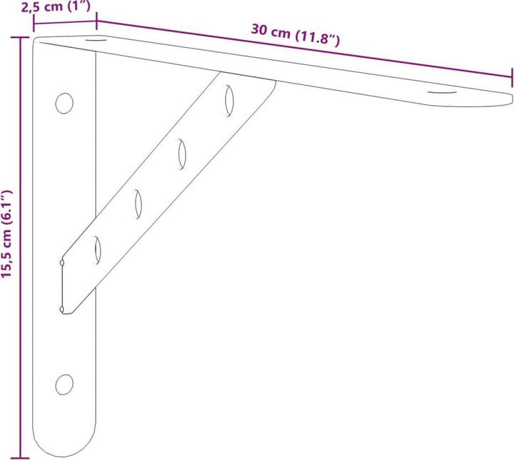 Actual product image vidaXL Regalträger