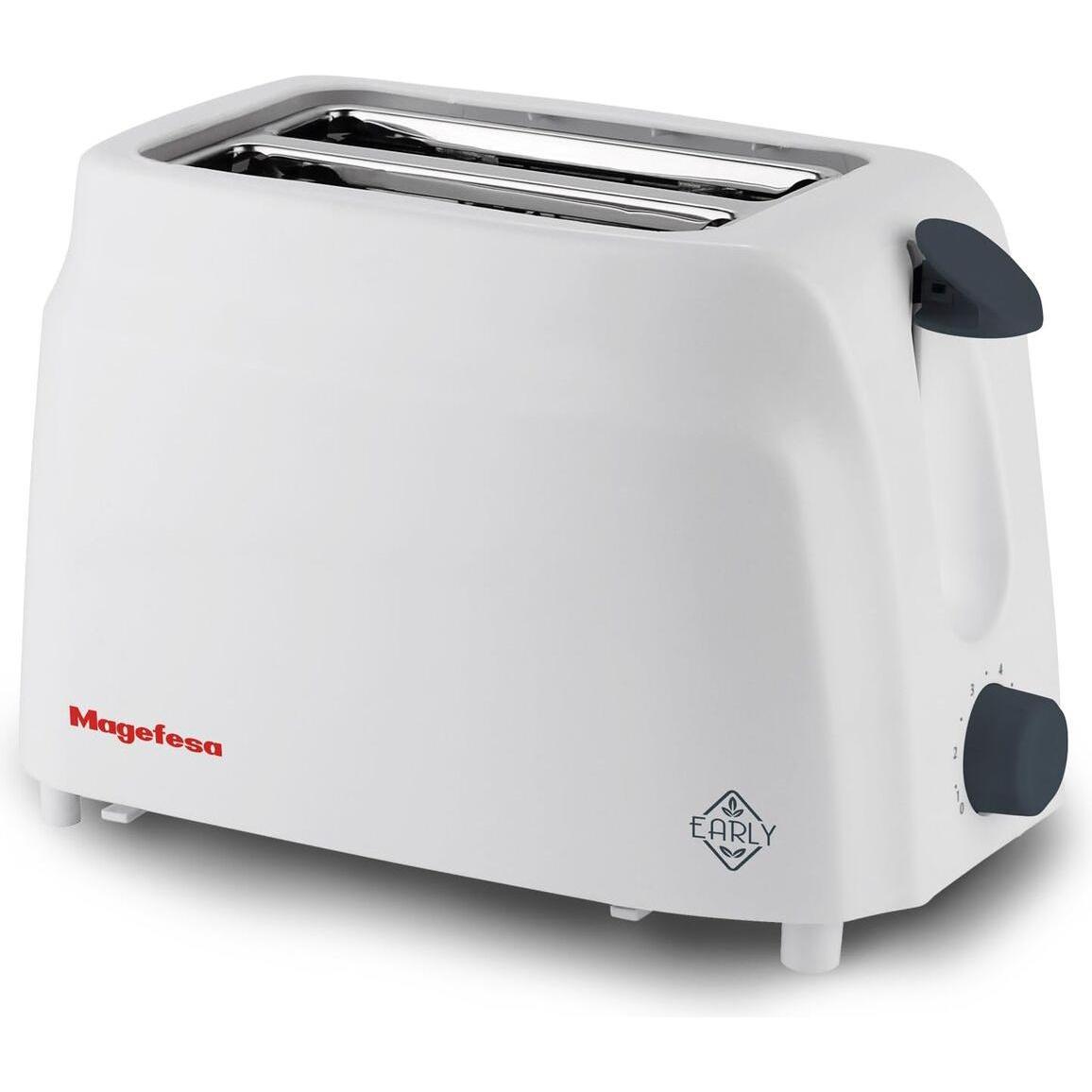 Magefesa Toaster Weiss 750 W, Tostapane, Bianco