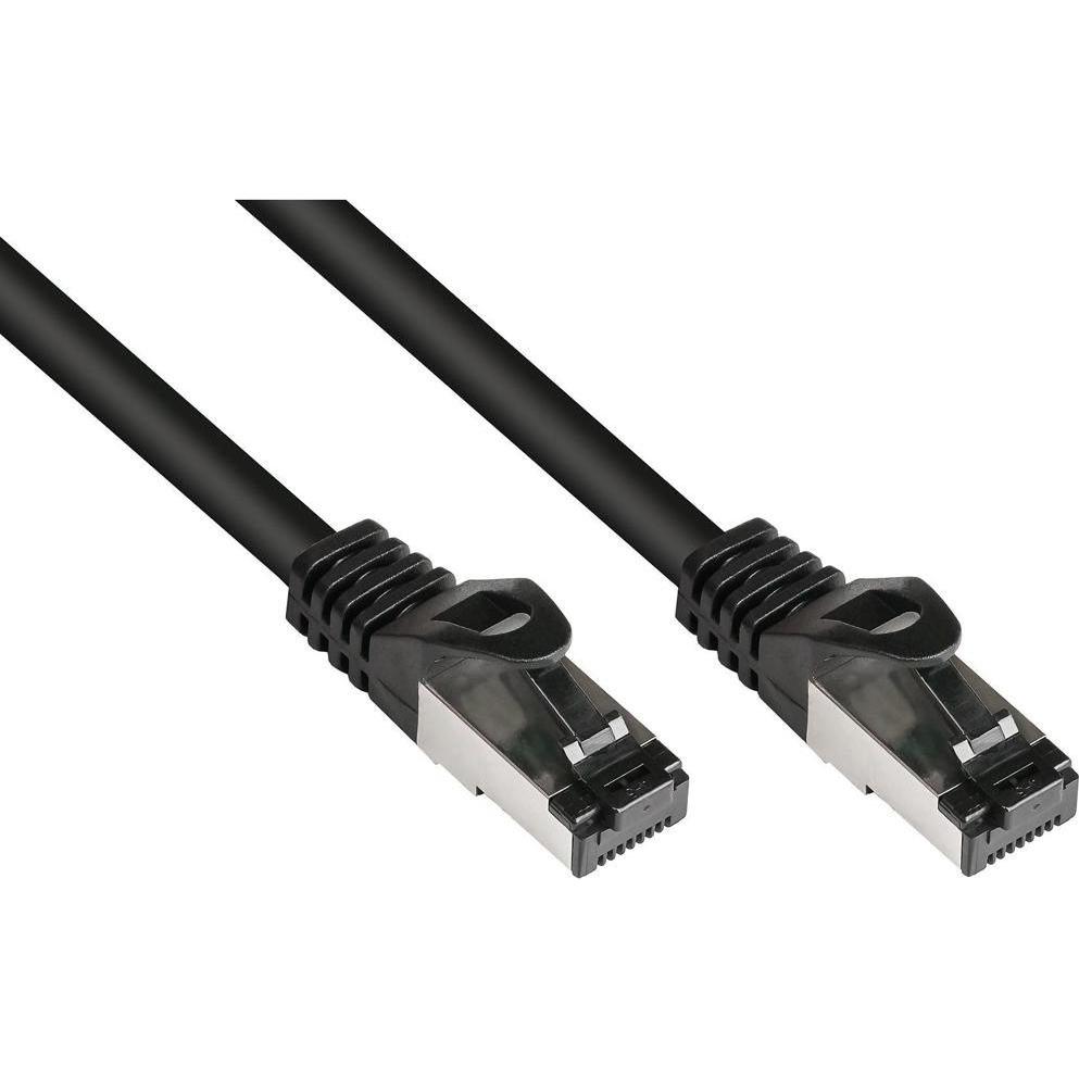 Good Connections Alcasa 8060-HP150S Netzwerkkabel 15 m Cat6a S/FTP (S-STP) Schwarz (S/FTP, CAT6a, 15 m), Netzwerkkabel