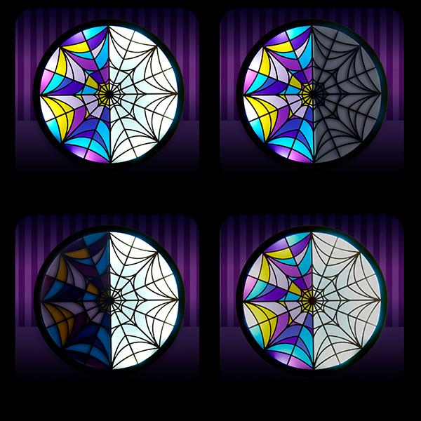 Produktbild Universal Textiles WEDNESDAY Mood light - Window