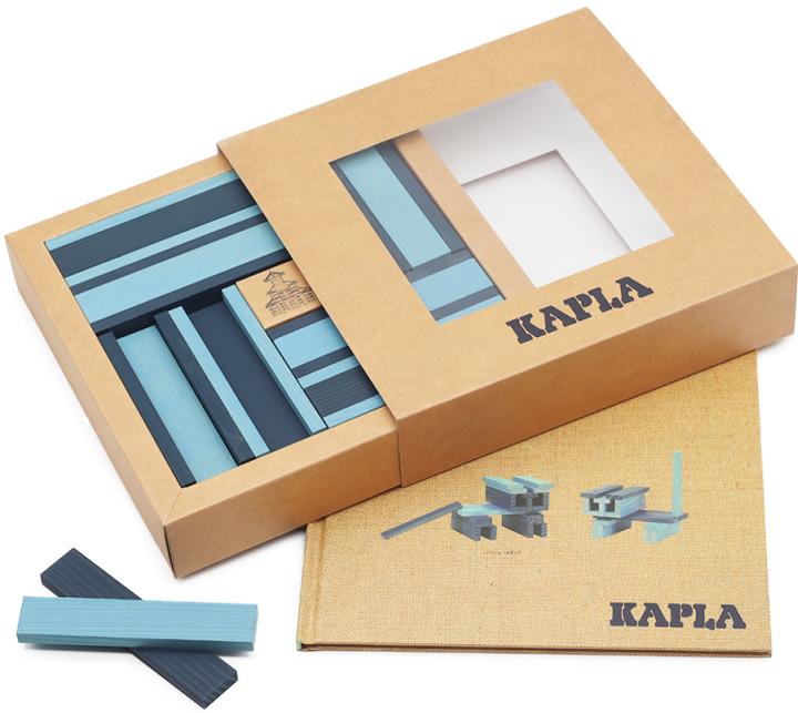 Produktbild Kapla Color blau-hellblau mit Buch